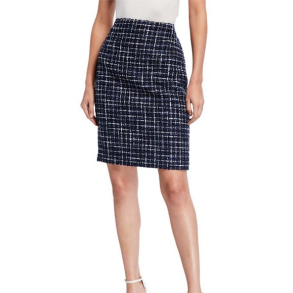 Karl Lagerfeld Dresses & Skirts - Karl Lagerfeld Tweed Textured Pencil Skirt Blue